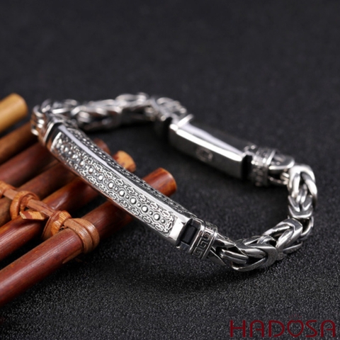 Vòng tay nam bạc Thái cao cấp