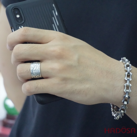 Nhẫn Bạc Thái Cá Chép Hoá Rồng