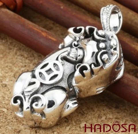 Mặt dây chuyền Tỳ hưu bạc Thái