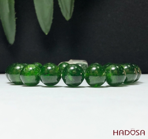 Vòng đá Diopside 10mm cao cấp chuẩn 6A Hadosa