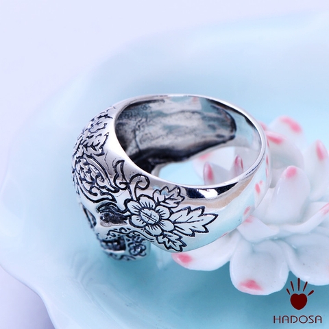 Nhẫn nam bạc Thái 925 handmade size 8 cho nam