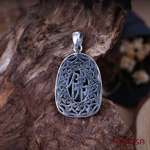 Mặt dây chuyền bạc Thái Phật bản mệnh Thiên Thủ Thiên Nhãn (Tý)