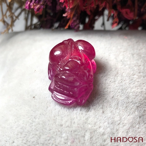 Tỳ Hưu Ruby đỏ hồng Hadosa