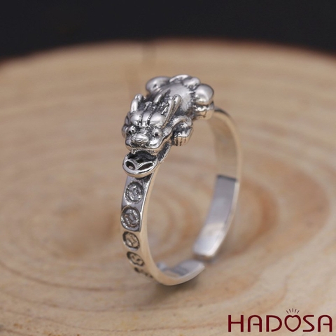 Nhẫn bạc Tỳ Hưu bạc Thái