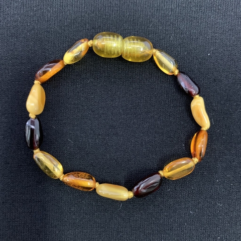 Vòng tay hp Baltic em bé hạt thuôn 13.5-15cm