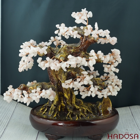 Cây tài lộc Thạch anh hồng 25cm