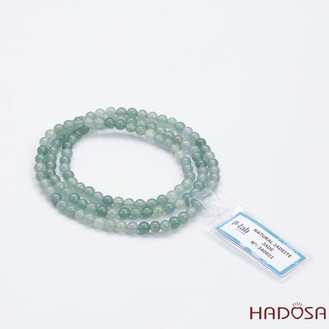 Vòng cuốn Ngọc Cẩm Thạch Lam Ngọc 4.5mm