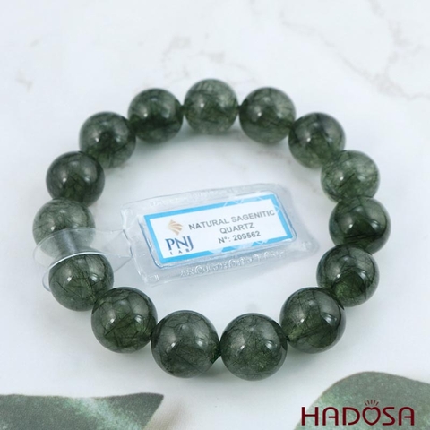 Thạch anh Tóc xanh 14mm cao cấp chuẩn 4A