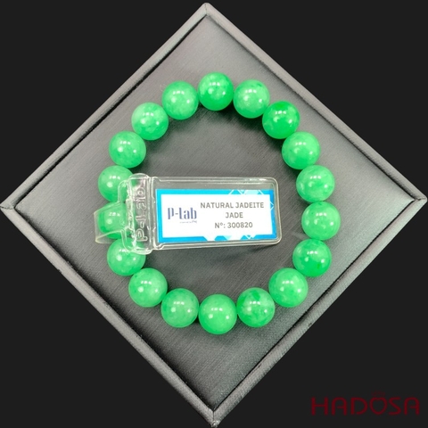 Vòng chuỗi Ngọc Cẩm Thạch xanh đều 10mm