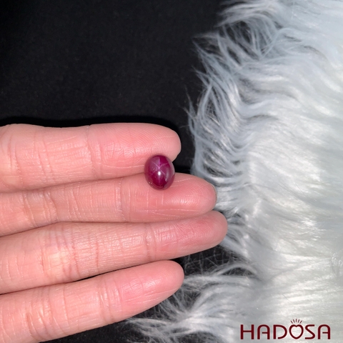 Đá quý Ruby sao Lục Yên 7*8mm - 4cts