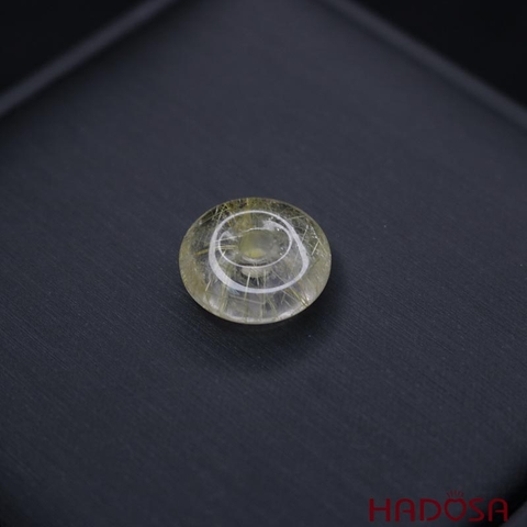 Đồng tiền Thạch anh tóc vàng 21.2-15.4mm 6A