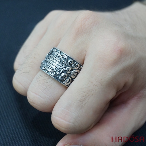 Nhẫn bạc Thái đẹp cho nam
