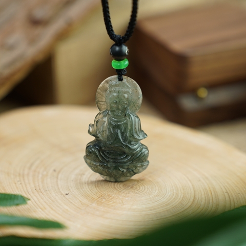 Quan âm thạch anh tóc xanh 3A