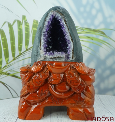 Hốc đá thạch anh tím 6A