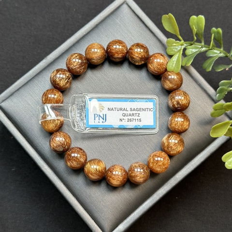 Thạch anh tóc đồng Vip 10mm đồng trục chuẩn 8A