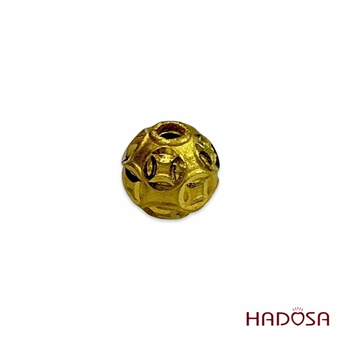 Charm bi kim tiền 11mm vàng 24K