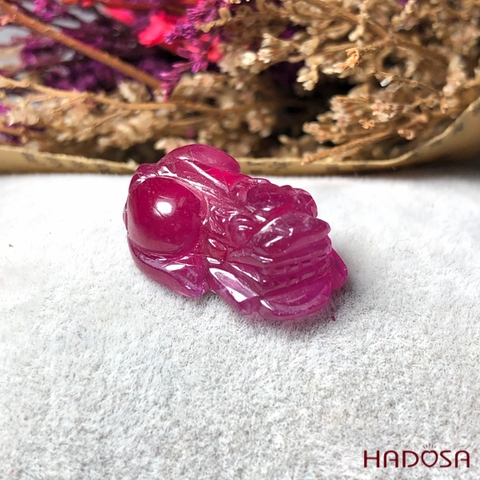 Tỳ Hưu Ruby đỏ hồng Hadosa