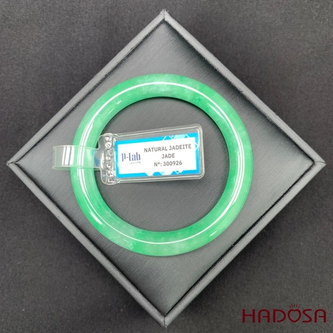 Vòng Ngọc Cẩm Thạch bản tròn xanh vân lý ni 51