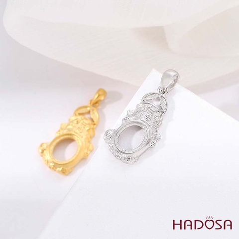 Khung bạc mạ vàng Tỳ Hưu 11mm