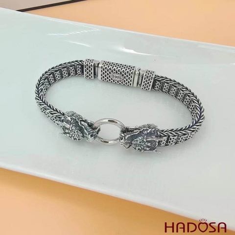 Lắc tay bạc Thái hình Rồng