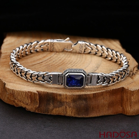 Vòng Tay Nam Bạc Thái Kiểu Vảy Cá Xếp Lớp