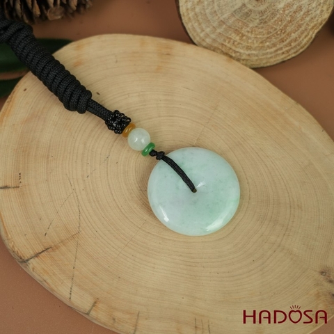 Mặt dây chuyền Cẩm Thạch A Đồng điếu nếp chủng 31mm