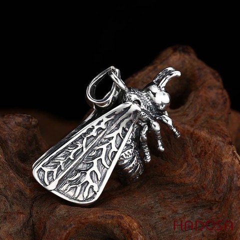 Mặt Dây Bạc Thái Hình Ong Phong Linh Mật Tướng