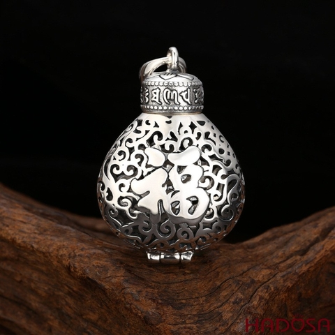 Mặt Dây Chuyền Túi Hương Chữ Phúc Bình An Cát Tường