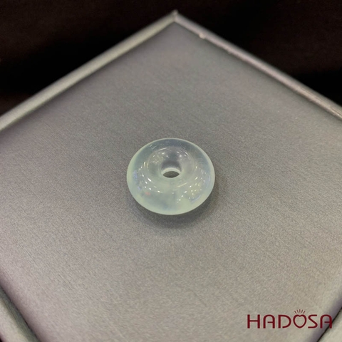 Mặt đồng điếu Aquamarine 18mm