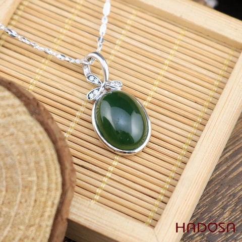 Mặt dây chuyền Ngọc Bích Canada 12*16mm