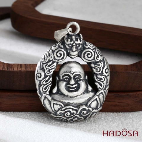 Mặt Dây Chuyền Phật Di Lặc Bạc Thái Hỷ Lạc