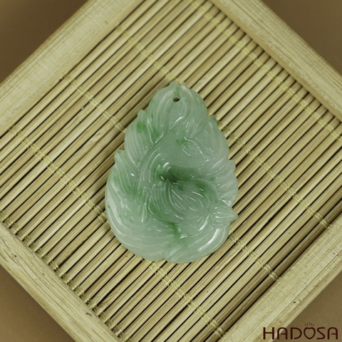 Hồ Ly Cẩm Thạch xanh lí 27x38x6mm