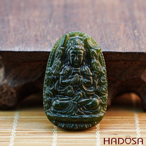 Mặt Ngọc Bích Thiên Thủ Thiên Nhãn (Tý) 48x30mm