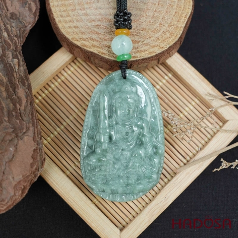 Mặt Ngọc Cẩm Thạch A Vân Thù Bồ Tát (Mão) 50mm