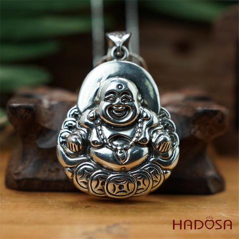 Mặt dây chuyền bạc Thái Phật di Lặc