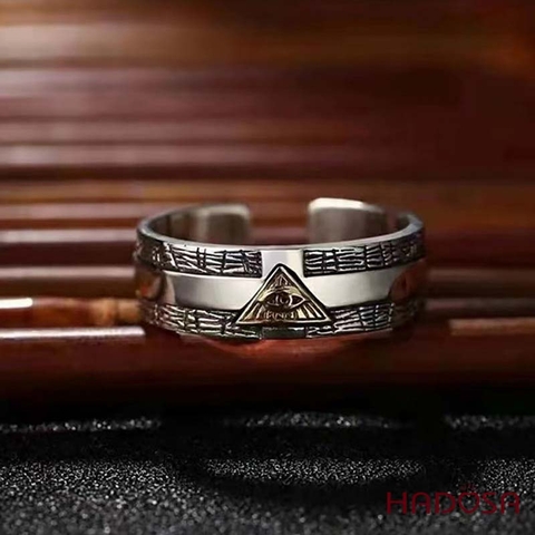 Nhẫn bạc Thái cao cấp Thiên Nhãn bảo hộ