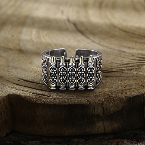 Nhẫn bạc Thái nam