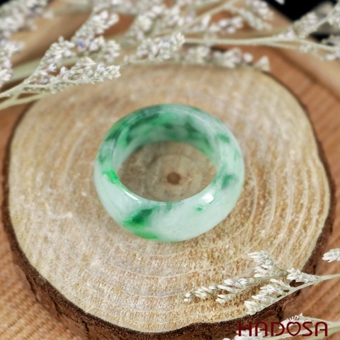 Nhẫn Cẩm Thạch xanh lý size 17