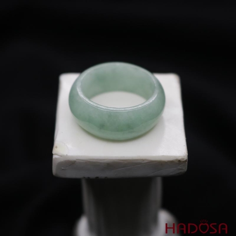 Nhẫn cẩm thạch xanh lí ni size 17