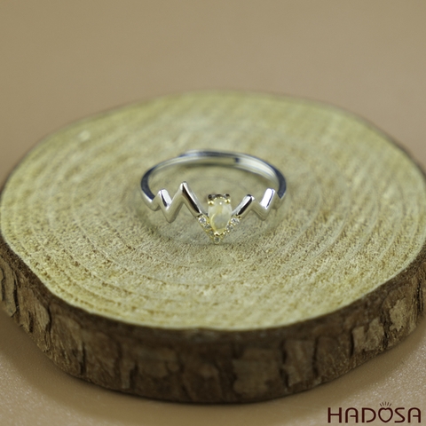 Nhẫn đá Mặt trăng 4mm cao cấp