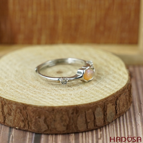 Nhẫn Opal 4*6mm bạc 925