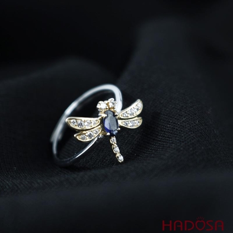 Nhẫn Sapphire 3*5mm bạc 925