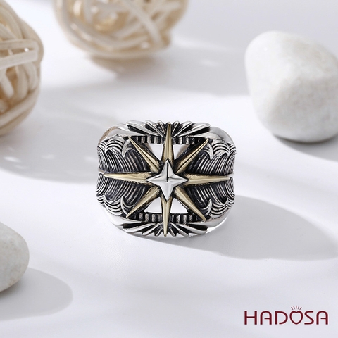 Nhẫn nam bạc Thái Ngôi Sao Phương Bắc