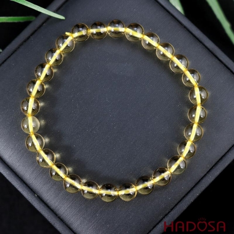 Vòng đá Thạch Anh Vàng 06mm chuẩn 5A