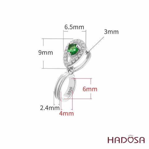 Khoen bạc mặt dây chuyền