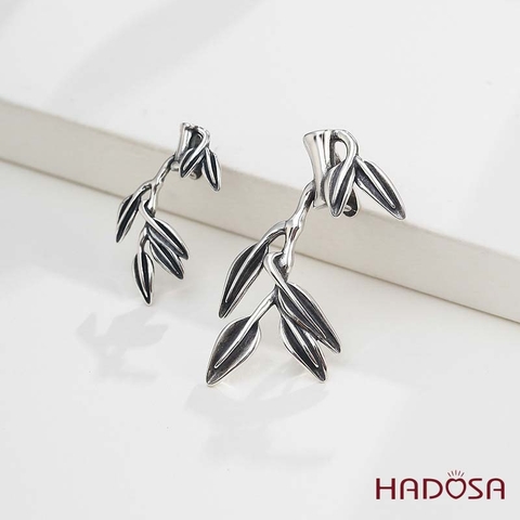 Khoen móc bạc mặt dây chuyền giọt nước 30mm