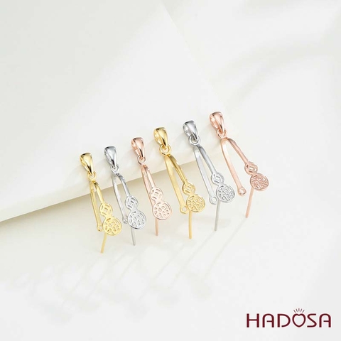 Khoen móc bạc hồ lô đồng điếu 11mm