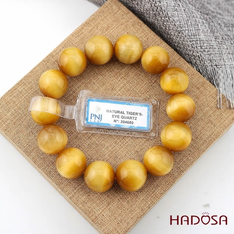 Thạch anh Mắt Hổ vàng 16mm đặc biệt cao cấp chuẩn 6A