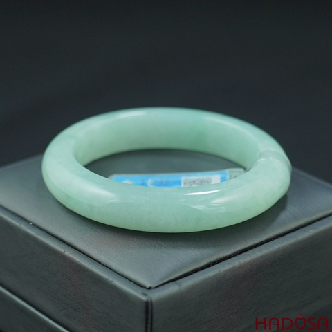 Vòng Ngọc Cẩm Thạch Jade A lá hẹ nếp lý ni 55