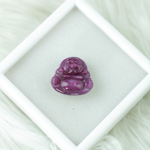 Phật Di Lặc Ruby Nam Phi 20x23mm